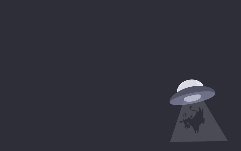 Cow under UFO Beam