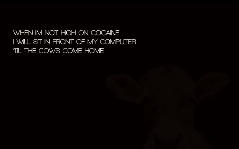 cow waiting meme