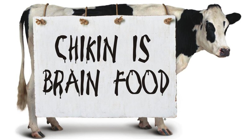 Cow with Sign