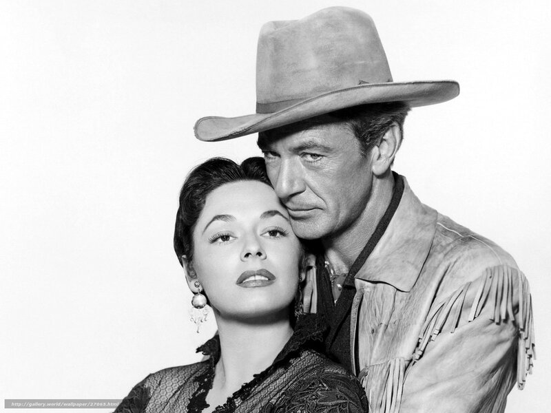 Cowboy and woman portrait