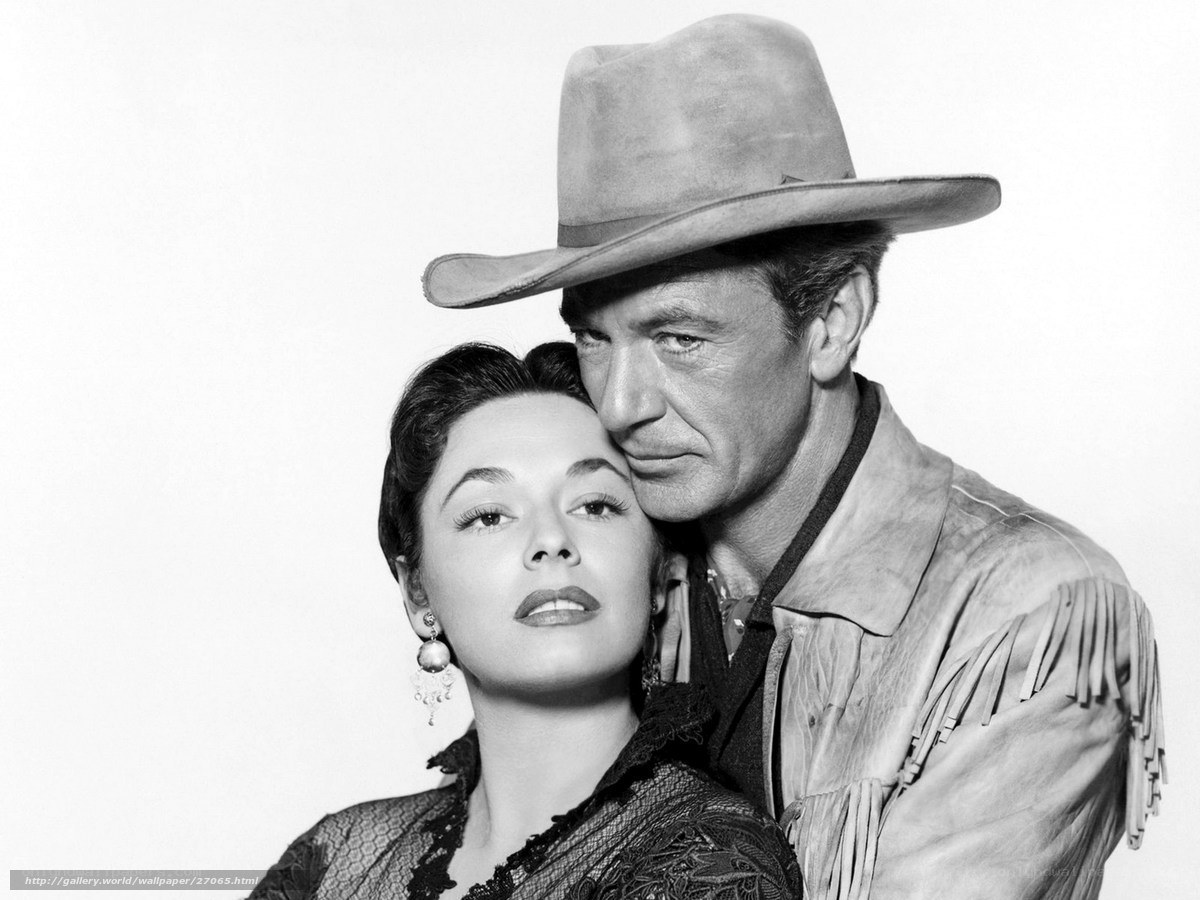 Cowboy and woman portrait
