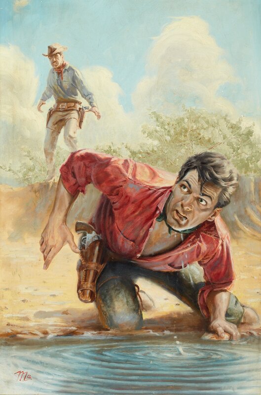 Cowboy at the waterhole