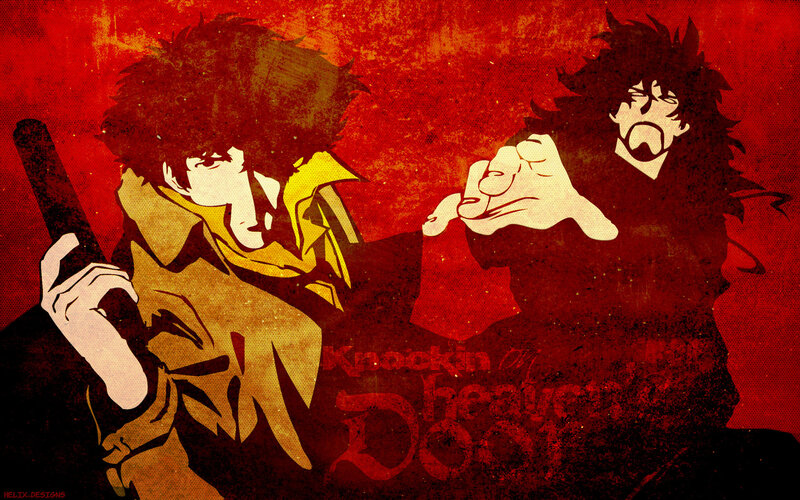 Cowboy Bebop art with text