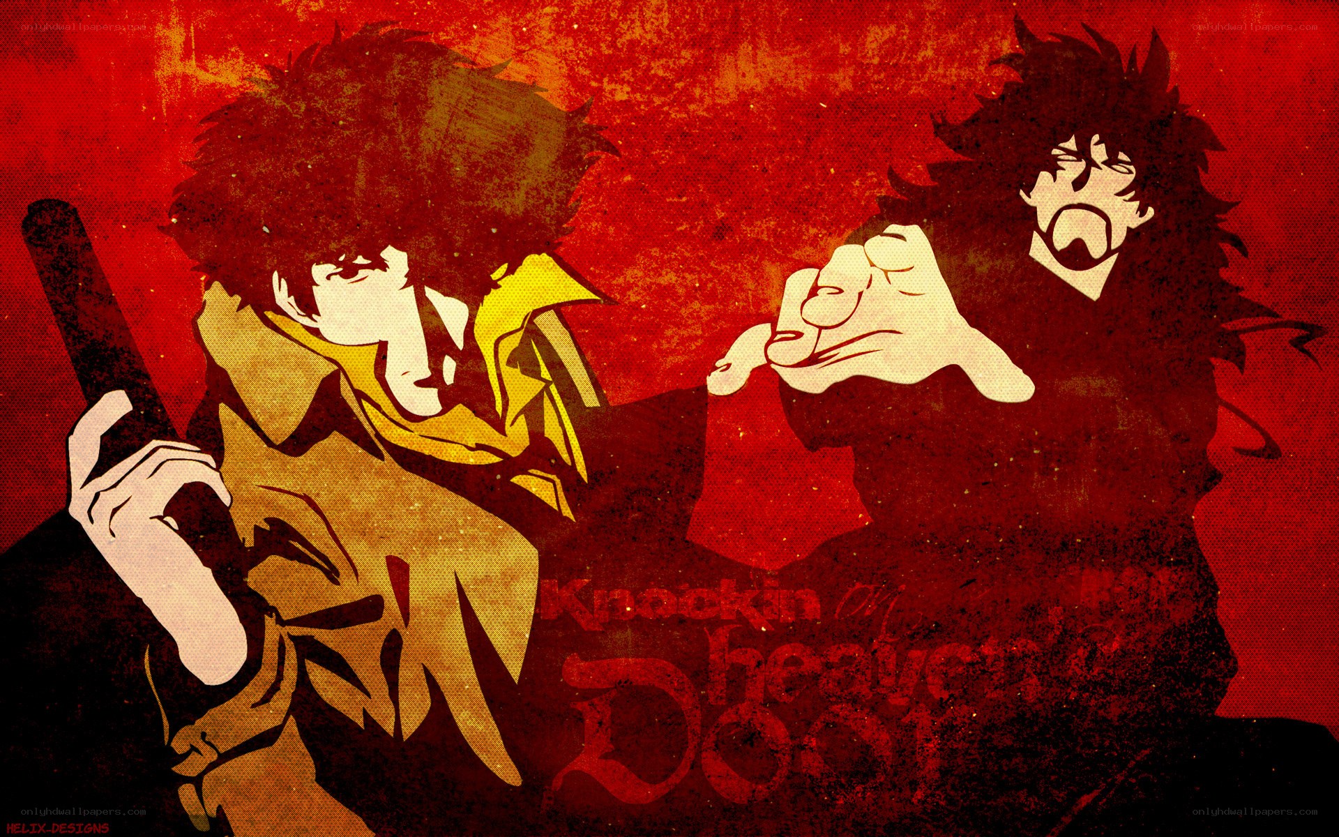 Cowboy Bebop art with text