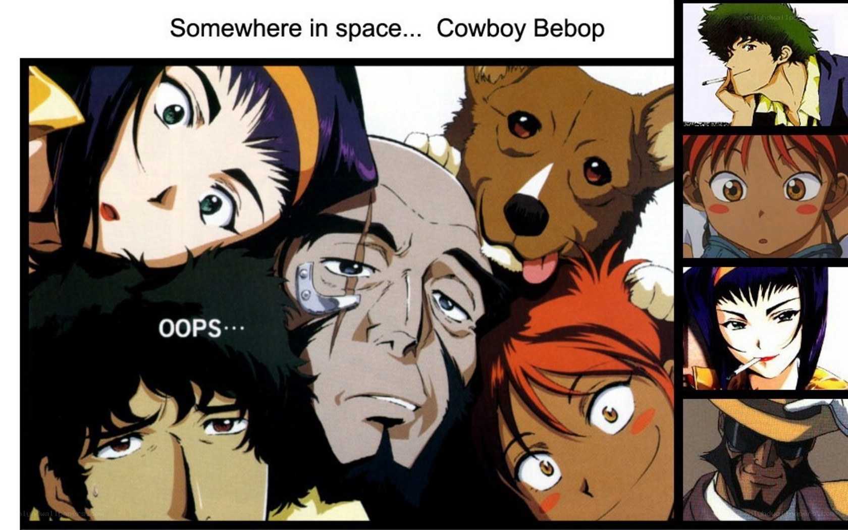 Cowboy Bebop character collage