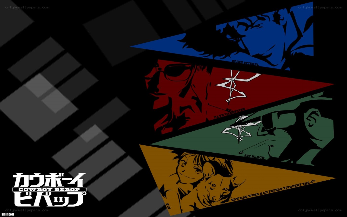 Cowboy Bebop character collage