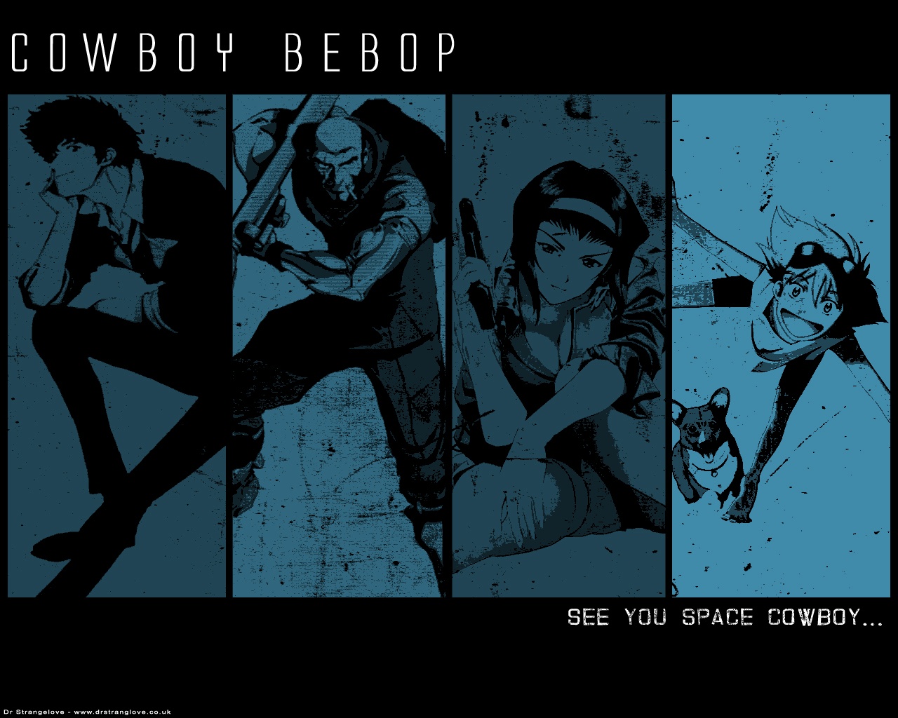 Cowboy Bebop character collage
