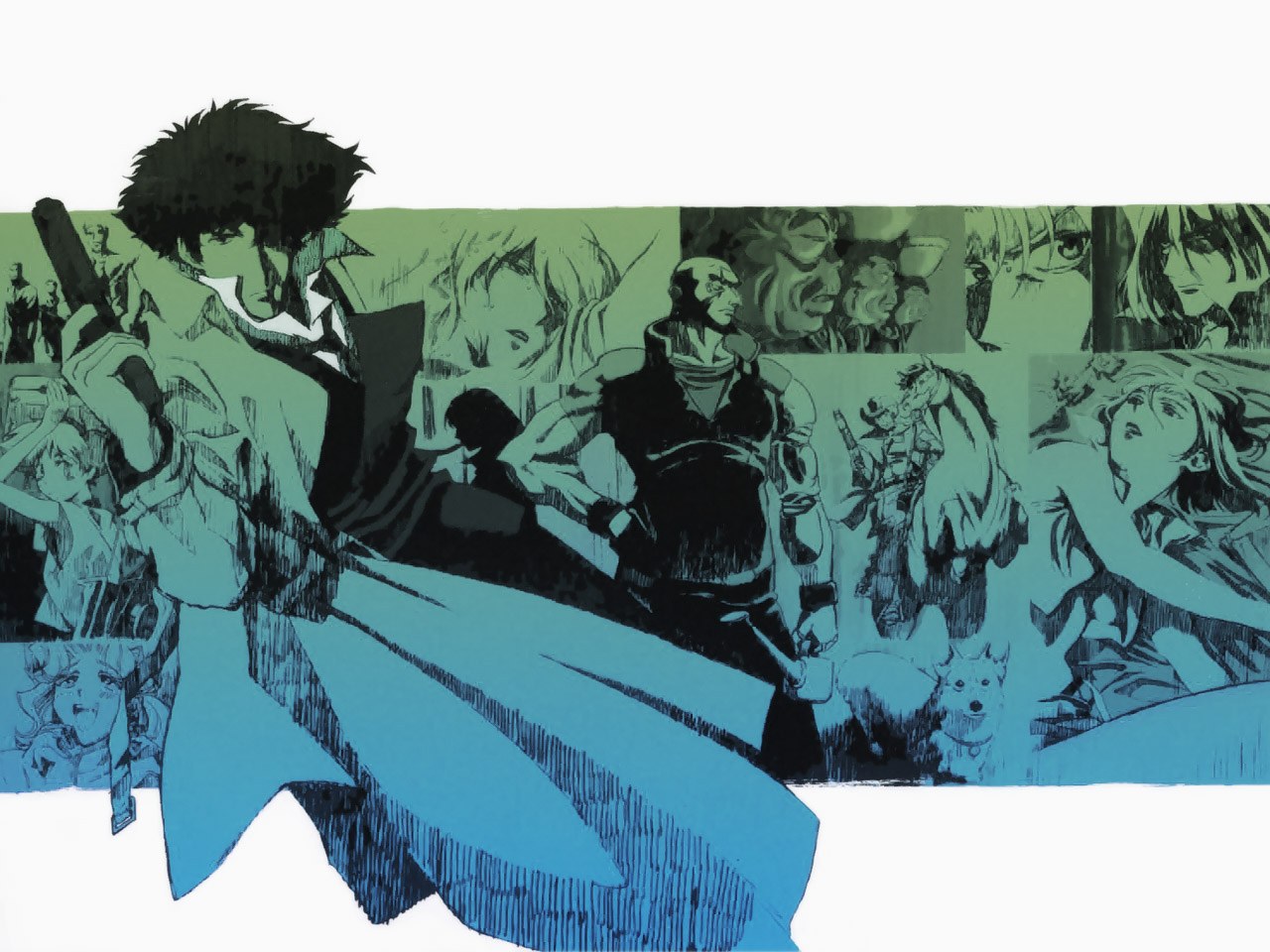 Cowboy Bebop character collage