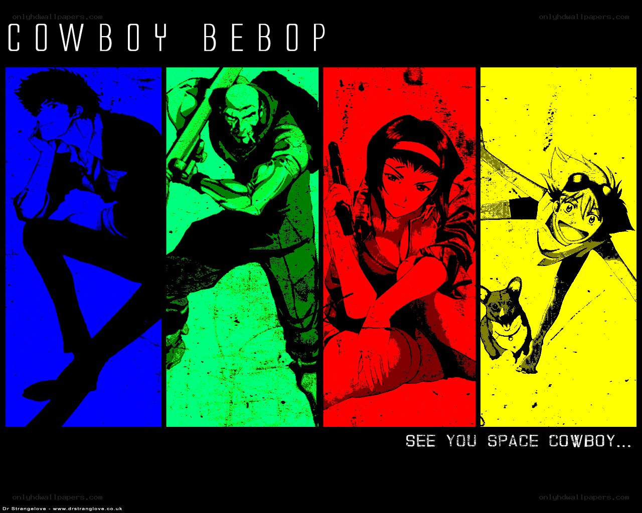 Cowboy Bebop character collage