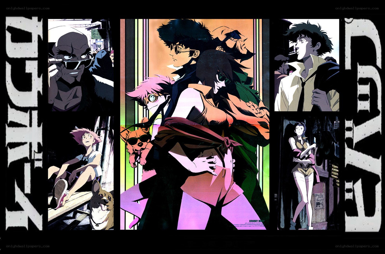Cowboy Bebop character collage