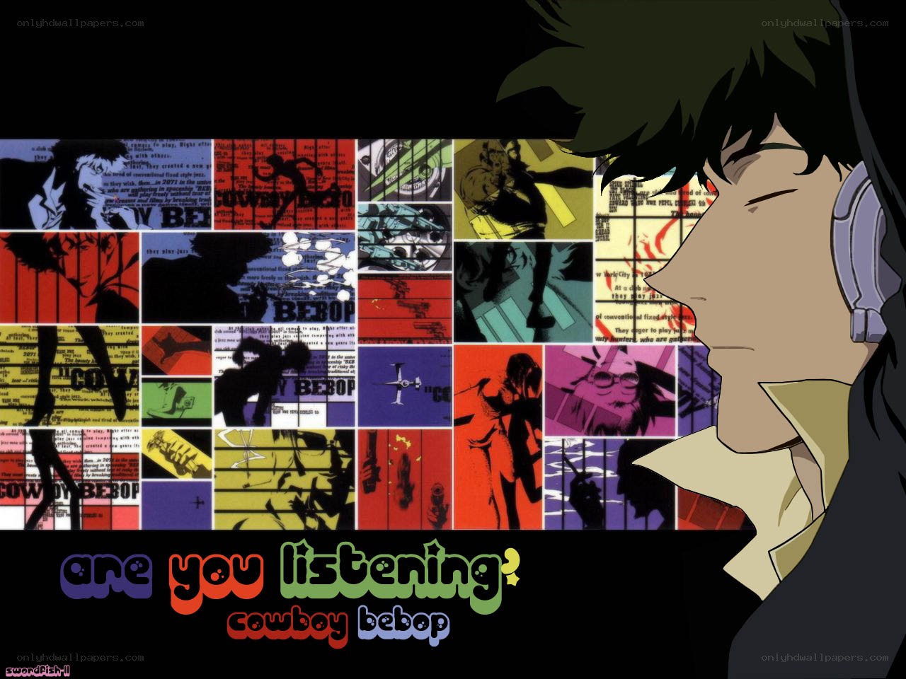 Cowboy Bebop character collage