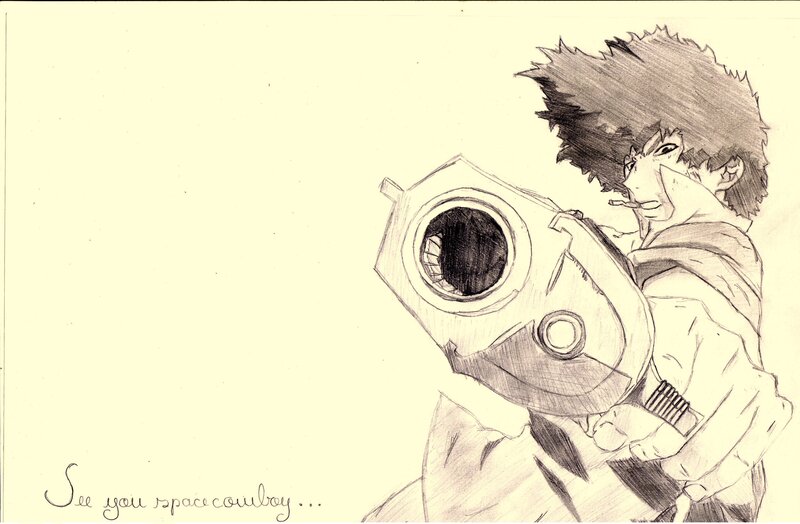 Cowboy Bebop character drawing