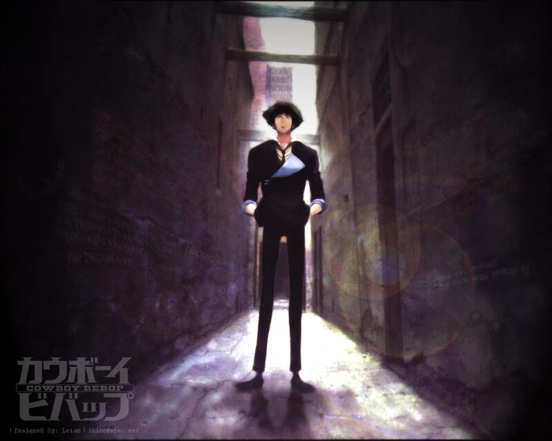 Cowboy Bebop character in alley