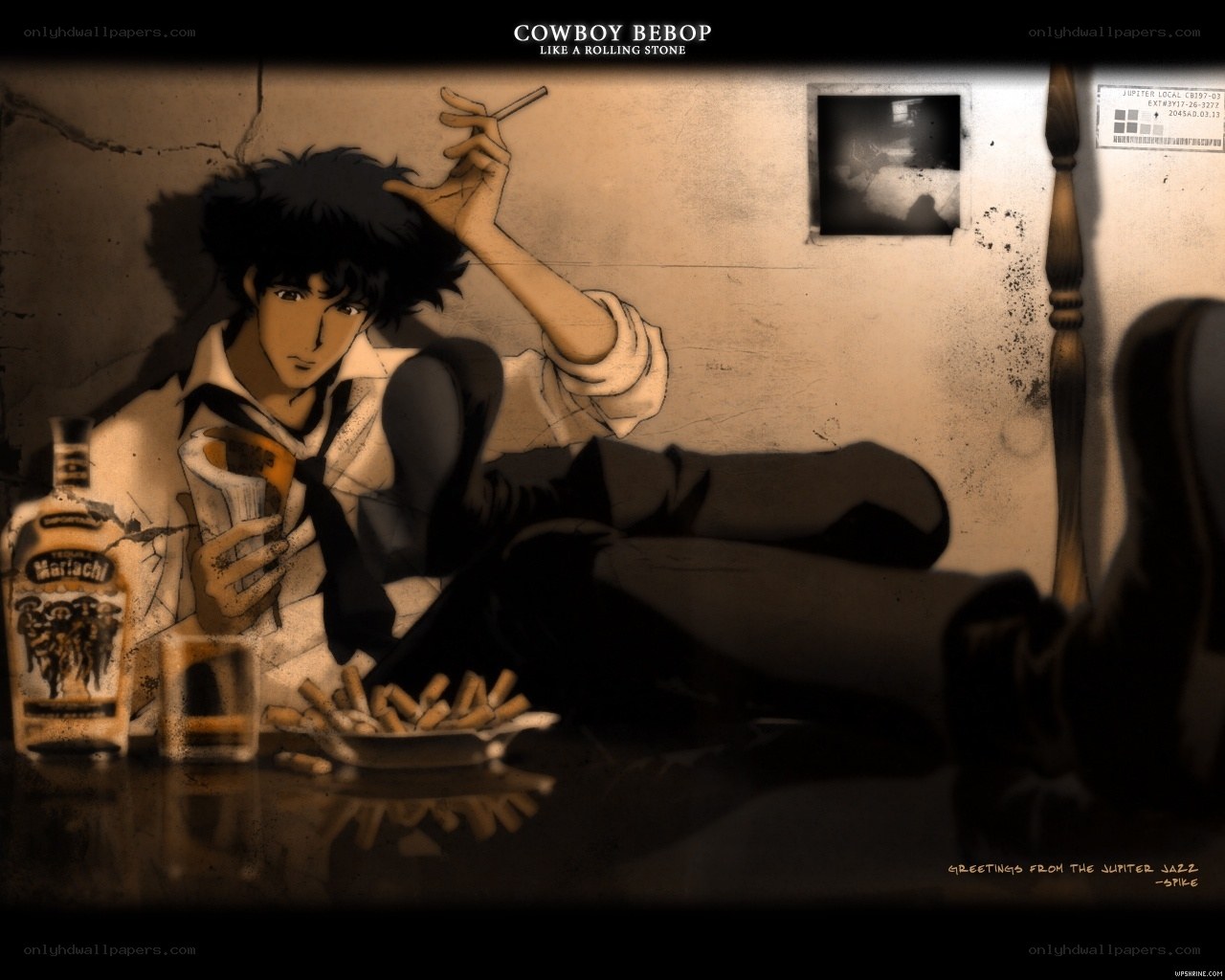 Cowboy Bebop character scene