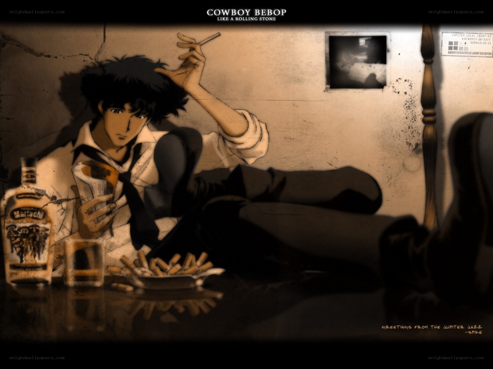 Cowboy Bebop character scene