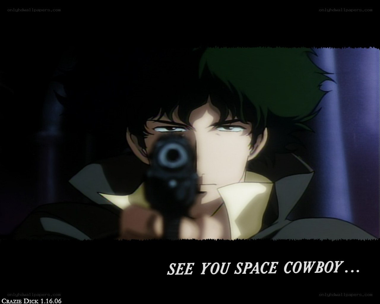 Cowboy Bebop character with gun