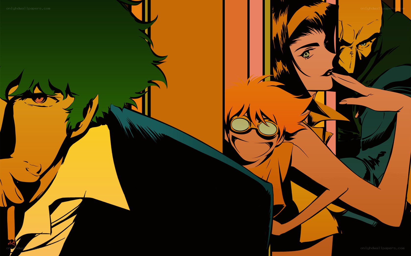 Cowboy Bebop characters in action