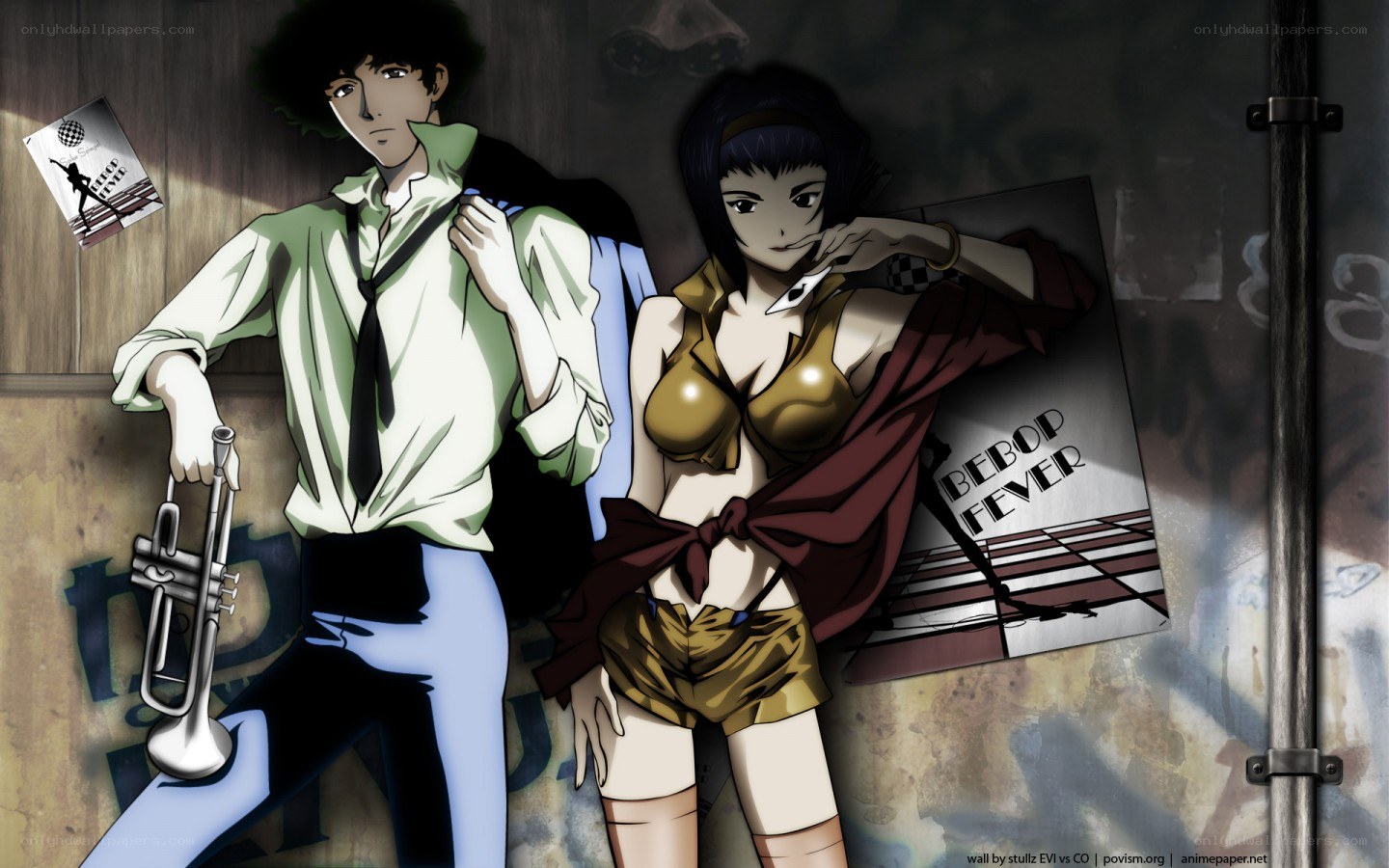 Cowboy Bebop characters in urban setting