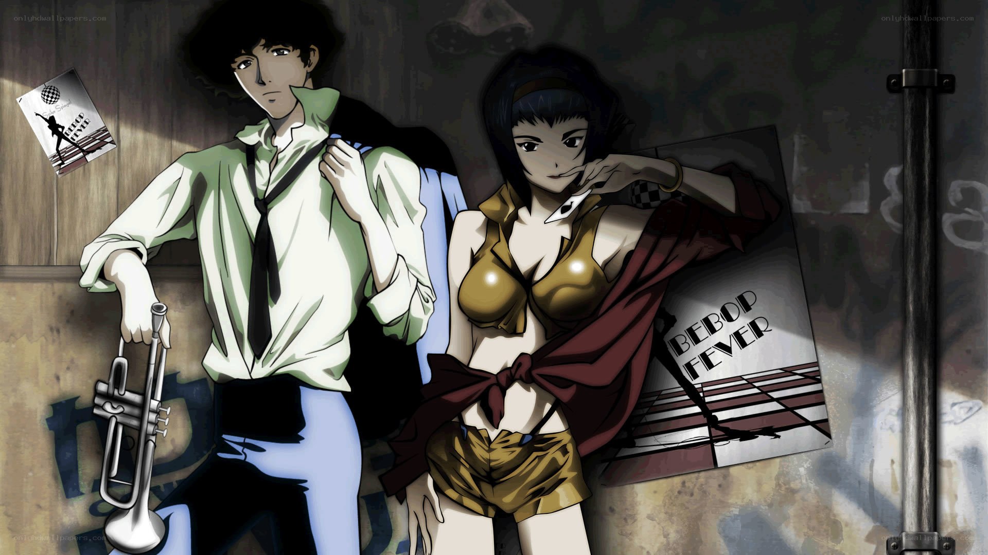 Cowboy Bebop characters in urban setting