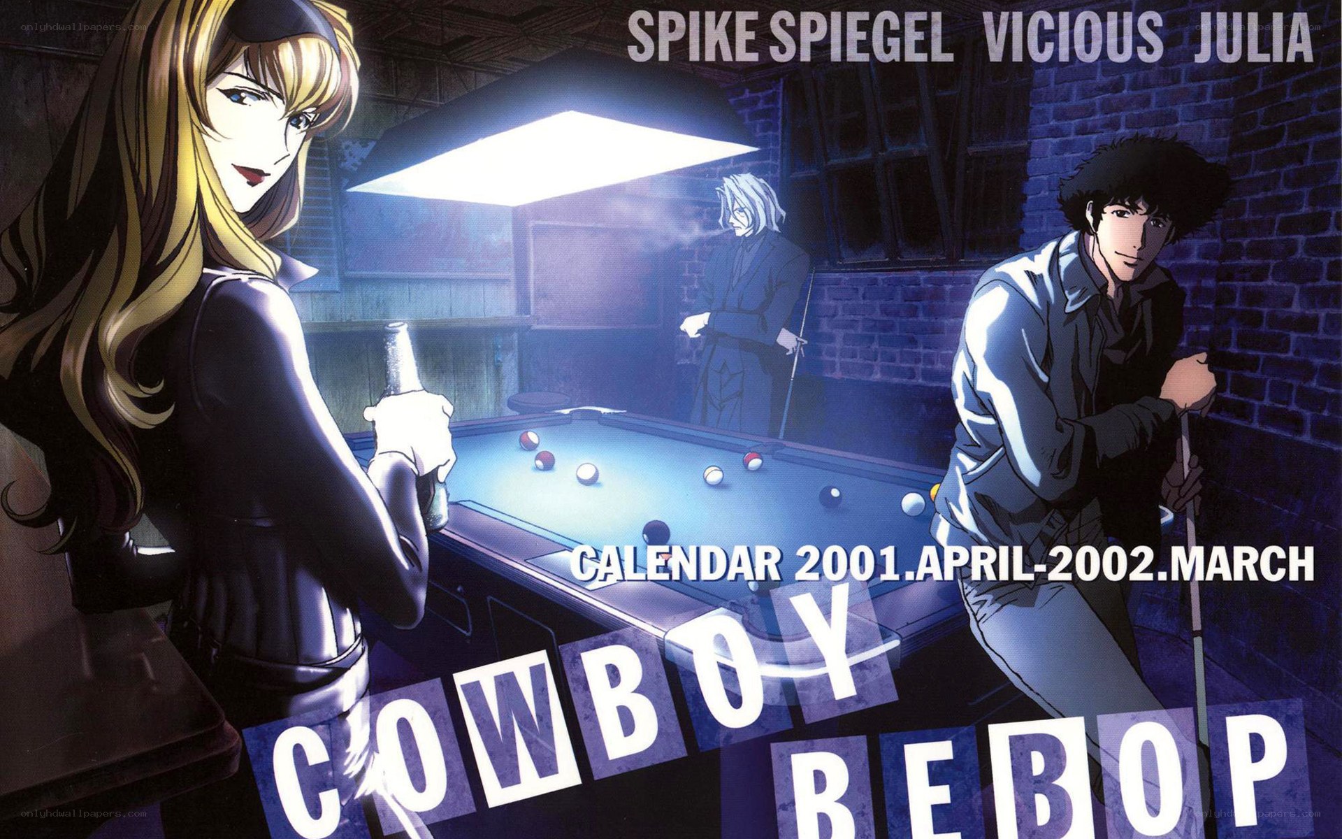 Cowboy Bebop pool hall scene