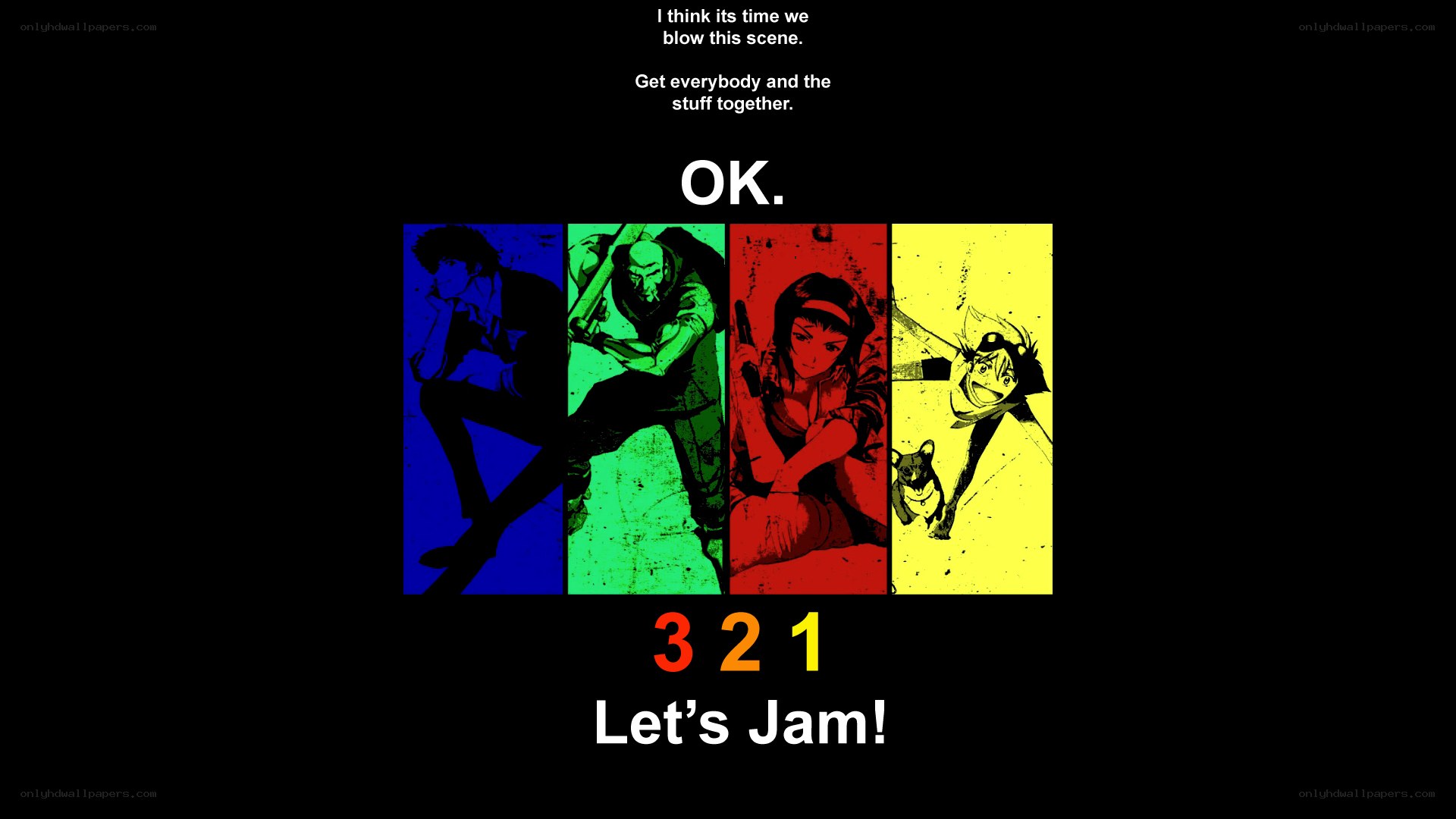 Cowboy Bebop scene setup