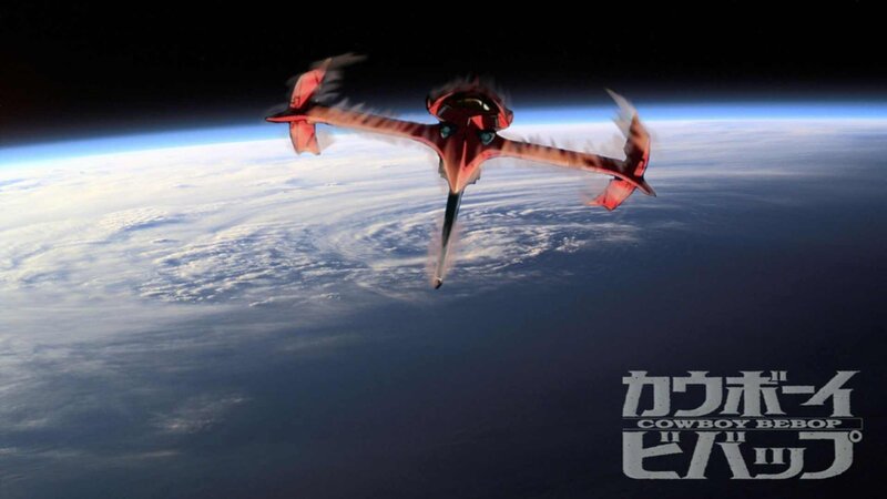 Cowboy Bebop spacecraft in orbit