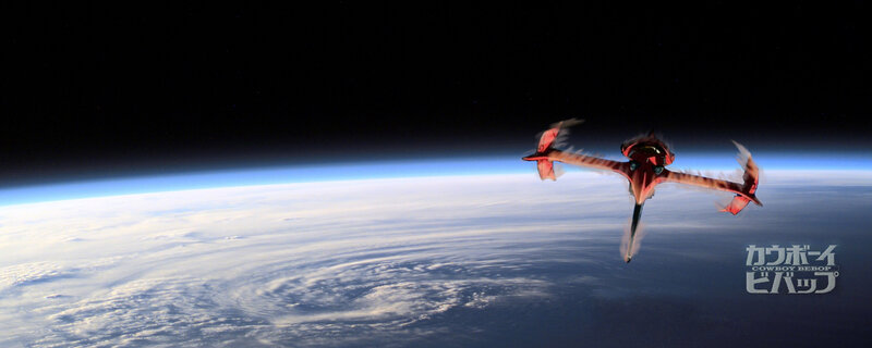 Cowboy Bebop spacecraft in orbit