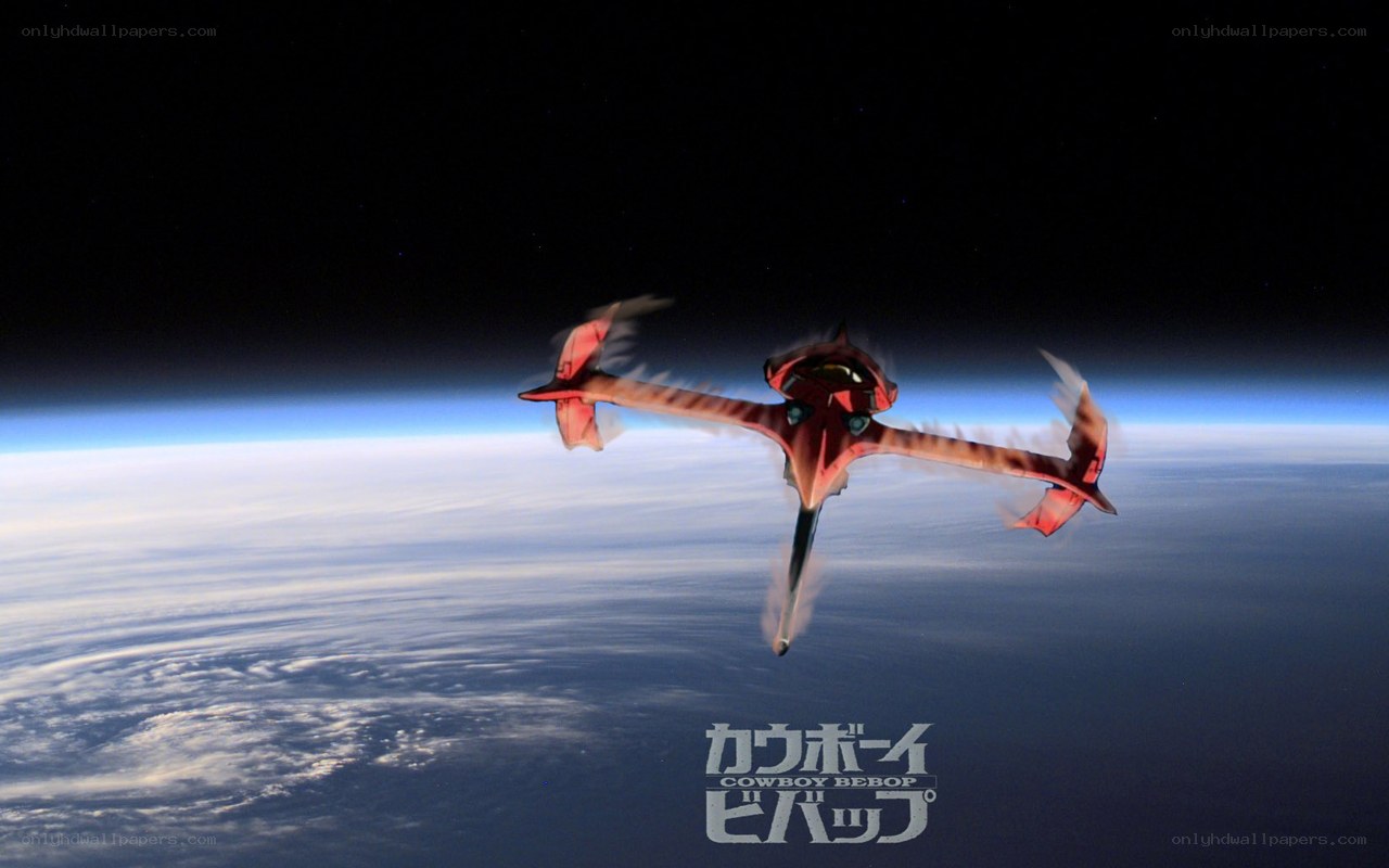 Cowboy Bebop spaceship in space