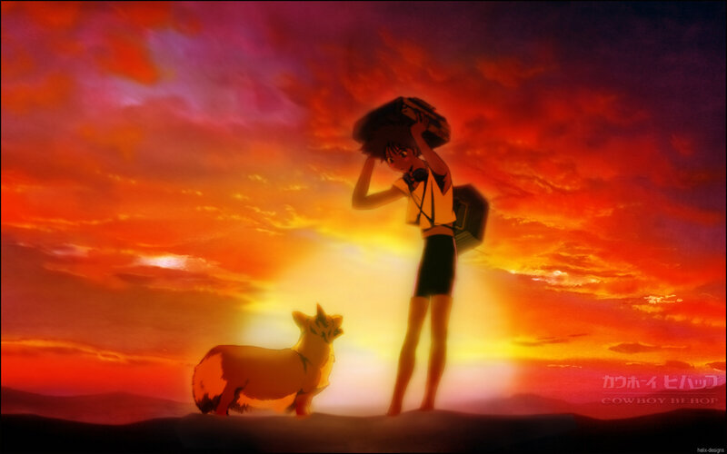 Cowboy Bebop sunset scene