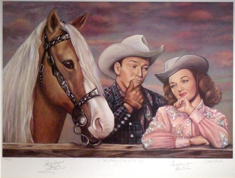 Cowboy Couple with Horse
