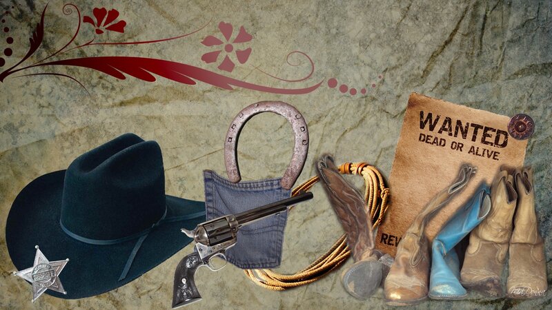 Cowboy Gear Collage