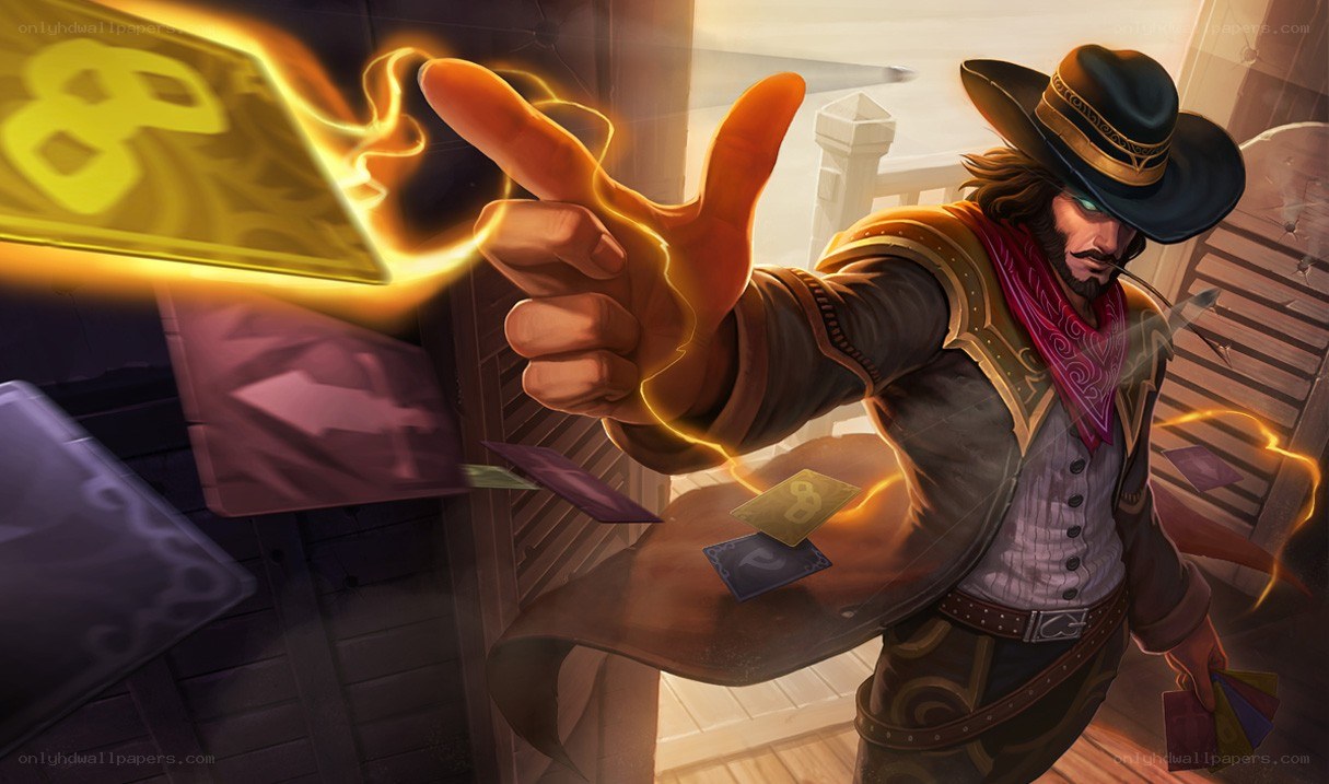 cowboy magician with cards