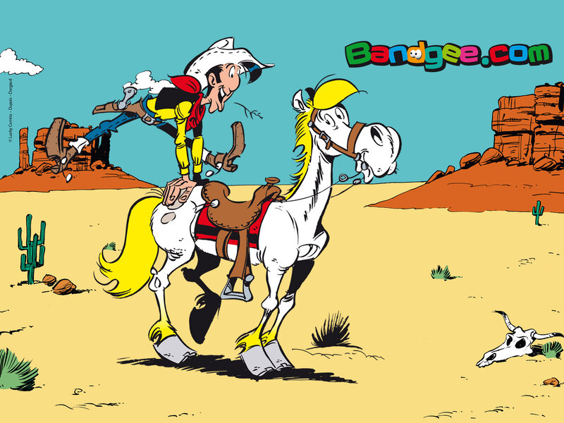 Cowboy on a Horse — Yellow