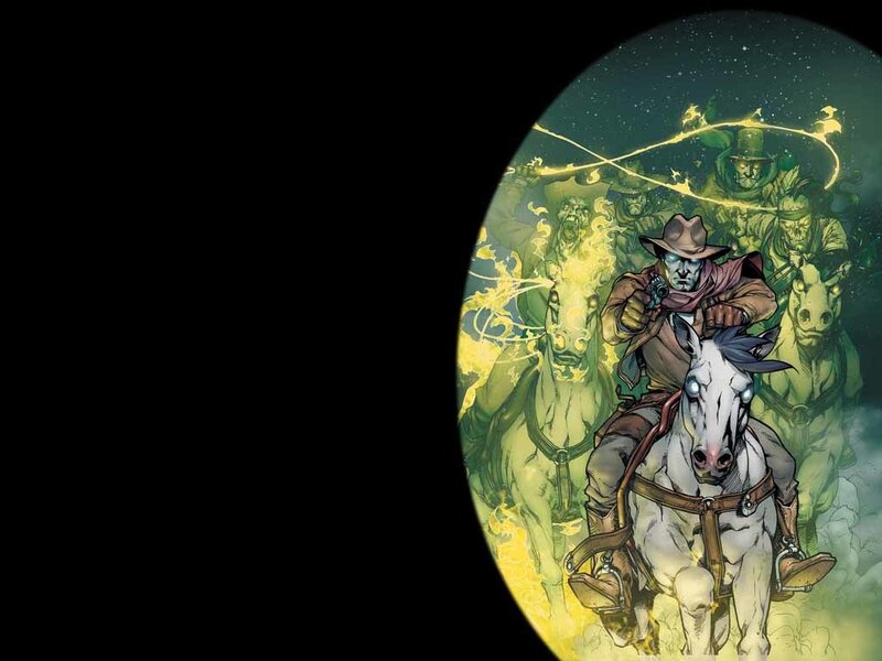 Cowboy on a White Horse