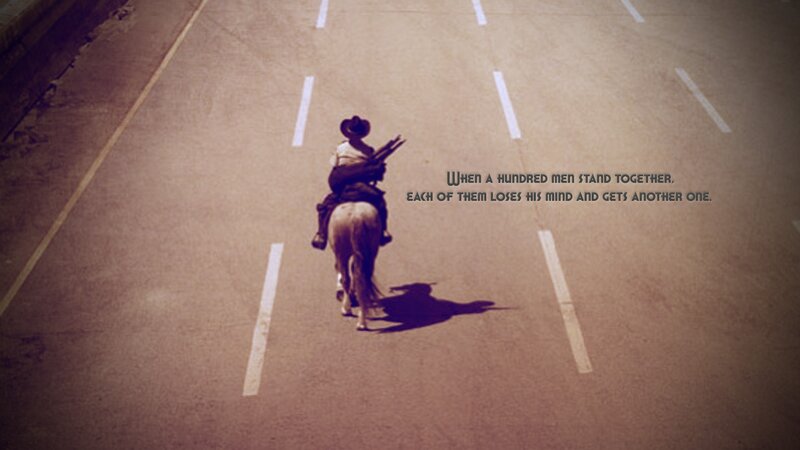 Cowboy on Horse — Brown, Dramatic, Afternoon, Photograph