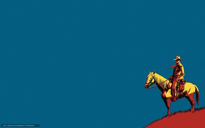 cowboy on horse silhouette