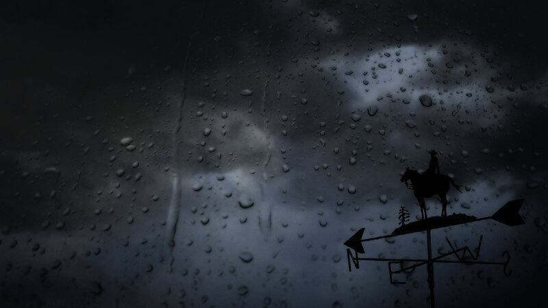 Cowboy on Horse Weather Vane