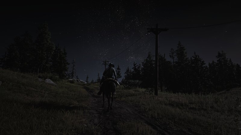 Cowboy on Horseback — Black, Serene