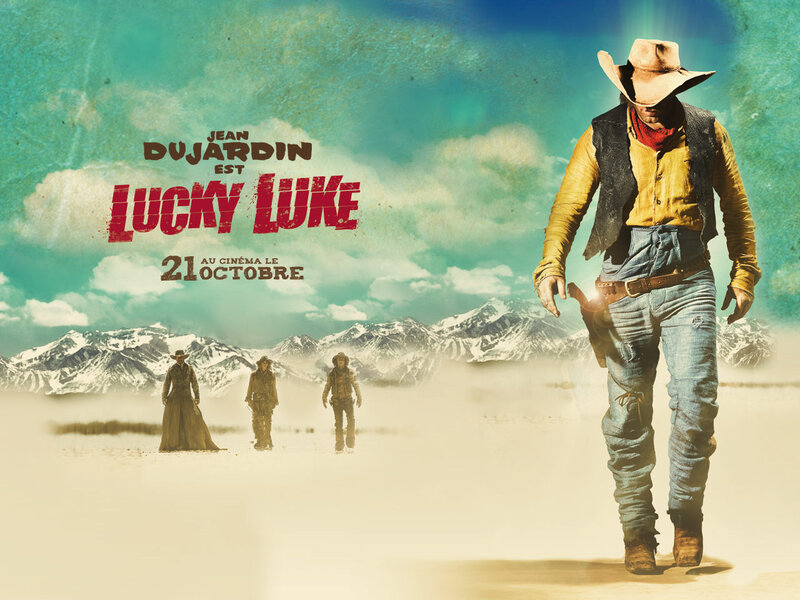 Cowboy Walking in Desert — Blue, Dramatic
