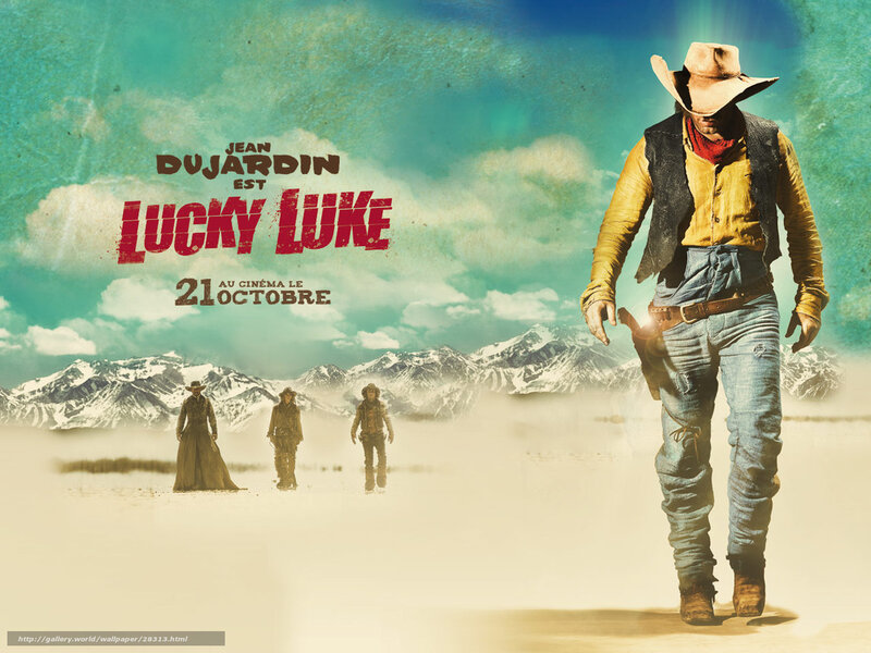 Cowboy Walking in Desert — Blue