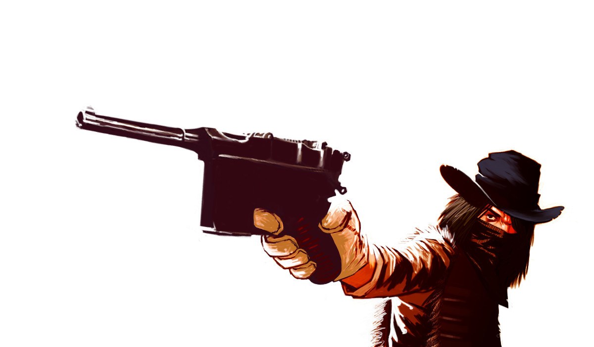 cowboy with a gun