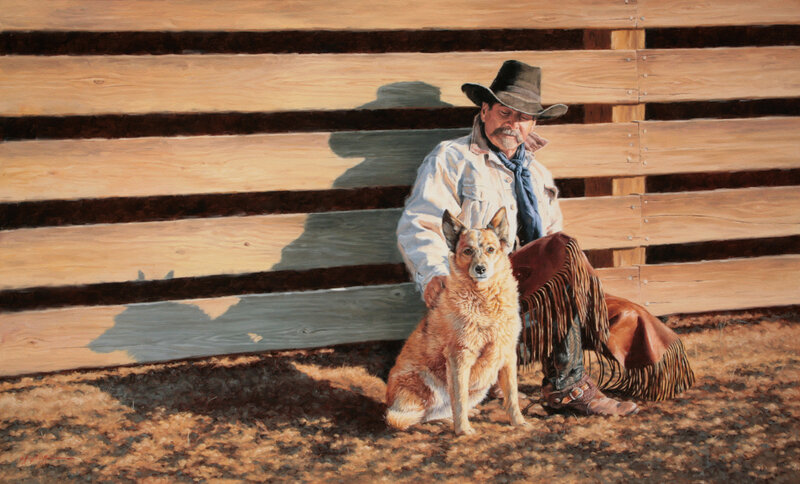 Cowboy with Dog