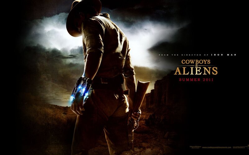Cowboy with Glowing Gun — Brown, Dramatic