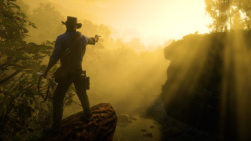 Cowboy with Gun — Yellow