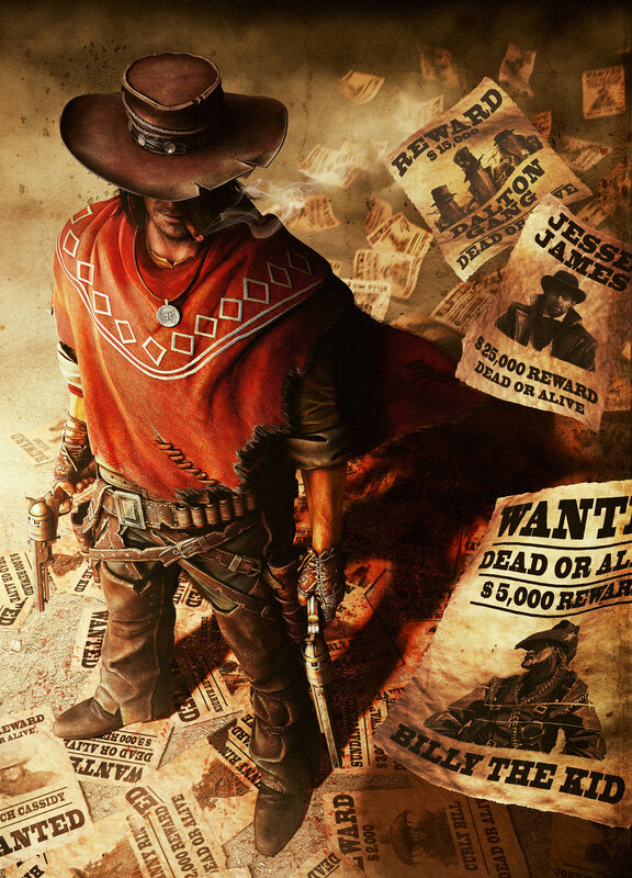 Cowboy with Guns — Brown, Dramatic