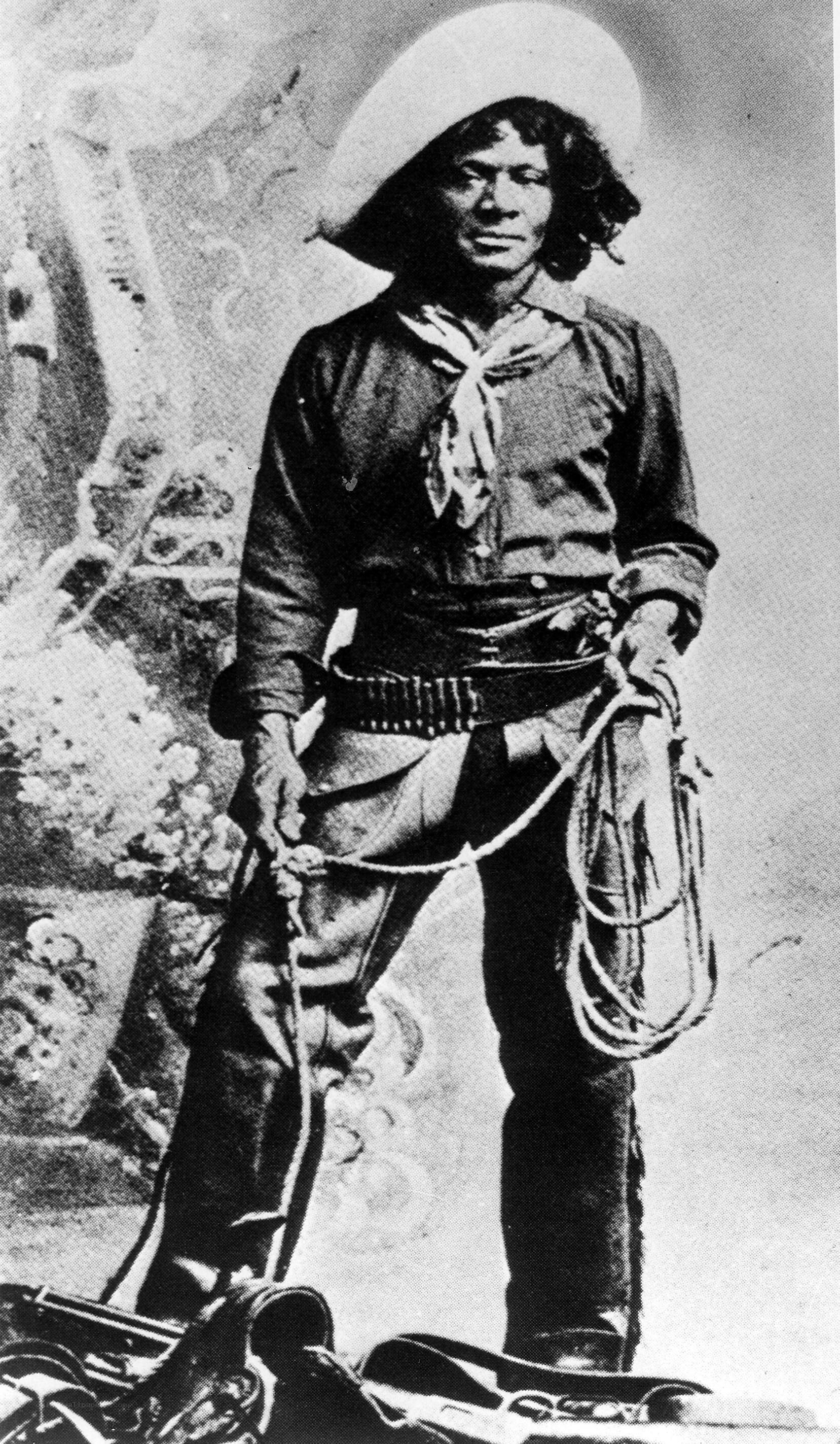 Cowboy with lasso and hat