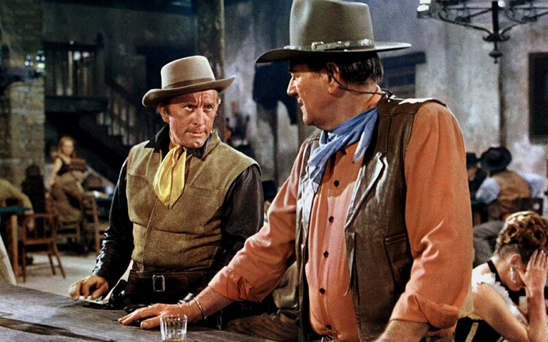 Cowboys at a saloon bar