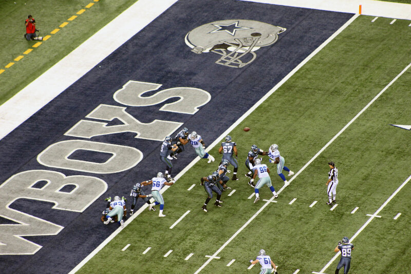 Cowboys football game action