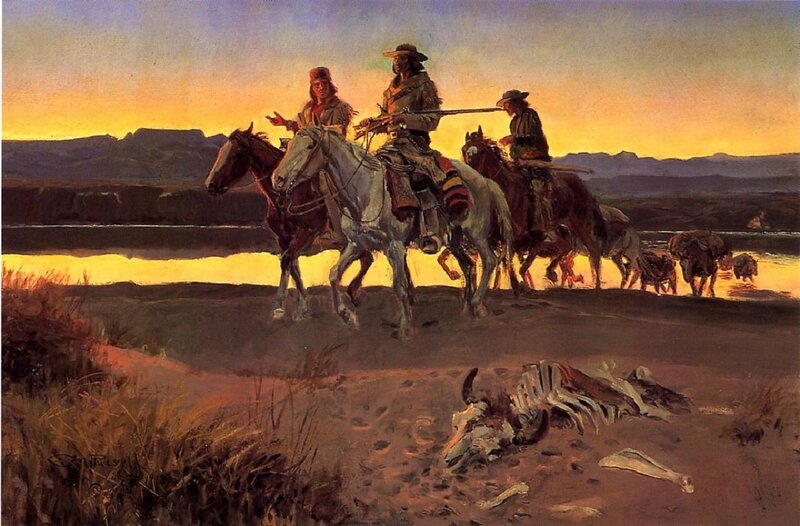Cowboys on Horseback — Orange