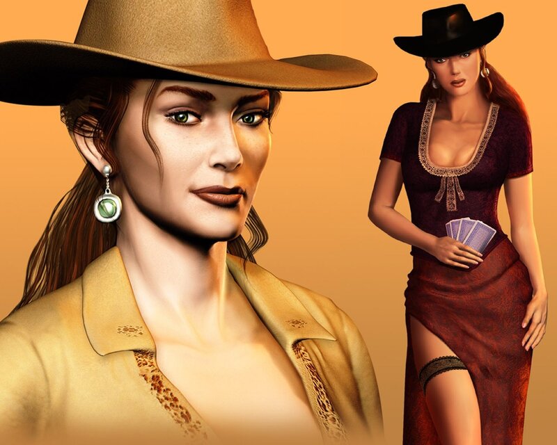 Cowgirl character art
